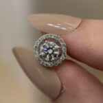 Madeline Earring | 1.4 ct stud earring with jacket | Lab Grown Diamond - Image 2