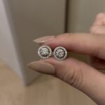 Madeline Earring | 1.4 ct stud earring with jacket | Lab Grown Diamond - Image 3
