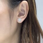 Madeline Earring | 0.58 ct round stud earring with jacket | Lab Grown Diamond