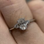 Emily Trilogy Ring | 0.72 ct oval trilogy ring | Lab Grown Diamond - Image 2