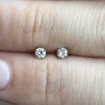 Kylie Earring | 0.14 ct round stud earring | Lab Grown Diamond - Image 2