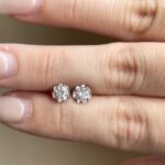 Celeste Earring | 0.6 ct round stud earring | Lab Grown Diamond - Image 3