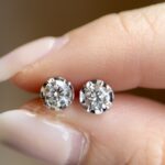 Celeste Earring | 0.6 ct round stud earring | Lab Grown Diamond - Image 2