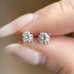 Nova Earring | 0.6 ct round stud earring | Lab Grown Diamond - Image 2