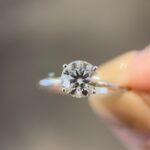 Vivian Ring | 1.05 ct round ring with hidden halo | Lab Grown Diamond