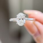 oval ring lab grown diamond