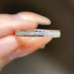 wedding ring two toned lab grown diamond