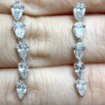 Aveline Earring | 1.37 ct drop earrings | Lab Grown Diamond - Image 2