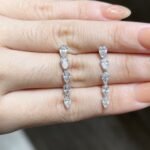 Aveline Earring | 1.37 ct drop earrings | Lab Grown Diamond - Image 3