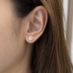 Eunice Earring | 1.06 ct round stud earring | Lab Grown Diamond