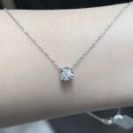 Nala Necklace | 0.31 ct round illusion pendant | Lab Grown Diamond - Image 2