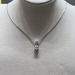 Roselle Pendant | 0.35 ct round and 0.85 ct pear pendant | Lab Grown Diamond - Image 2