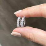 Jade Earring | 1.44 ct hoop earring | Lab Grown Diamond - Image 3