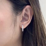 Jade Earring | 1.44 ct hoop earring | Lab Grown Diamond
