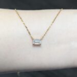 Jessica Necklace | 1.1 ct emerald necklace | Lab Grown Diamond