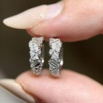 Jeslyne Earring | 0.47 ct mixed diamond hoop earring | Lab Grown Diamond - Image 2