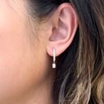 Vienna Earring | 0.46 ct radiant hoop earring | Lab Grown Diamond