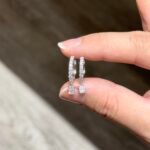 Vienna Earring | 0.46 ct radiant hoop earring | Lab Grown Diamond - Image 2