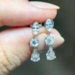 Eugene Earring | 0.98 ct mixed diamond drop earring | Lab Grown Diamond - Image 2
