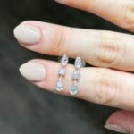 Eugene Earring | 0.98 ct mixed diamond drop earring | Lab Grown Diamond - Image 3